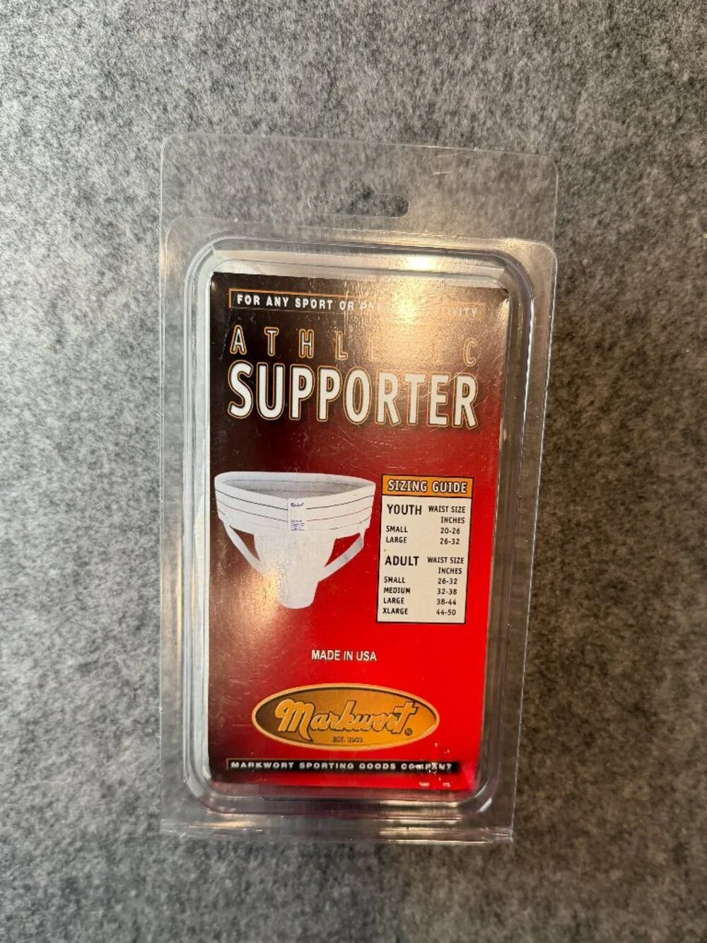Vintage Markwort Athletic Supporter Jockstrap Adult Large New Sealed Made in USA